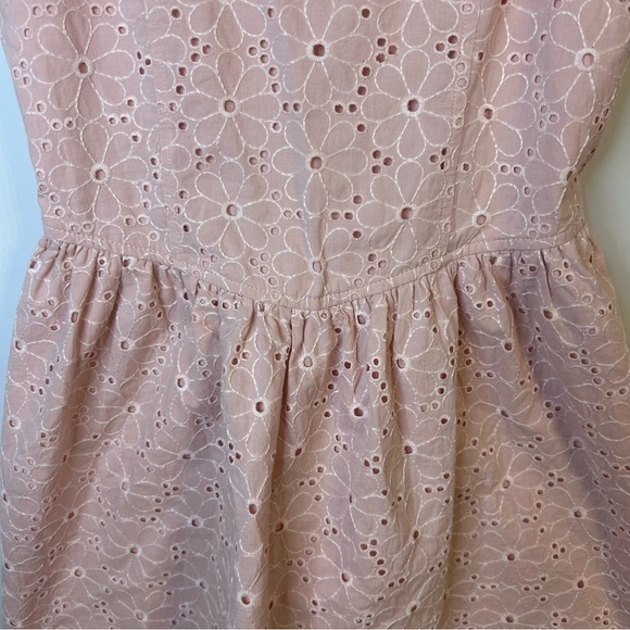 *Worn Once* Art Class Girl’s Pink Floral Eyelet Sleeveless Dress, Size L (10/12) - Picture 6 of 11